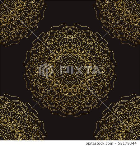 Decorative mandala. Illustration Decorative mandala. Illustration 58179344