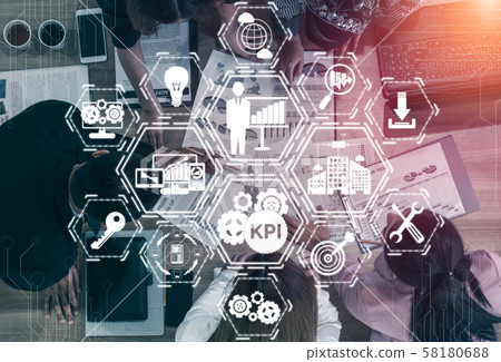 KPI Key Performance Indicator for Business Concept. 58180688