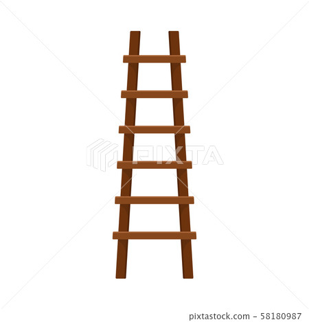 Simple Rough Step Ladder Pushing Forward Vector Illustration 58180987