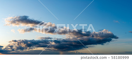 Fantastic thunderclouds at sunrise Fantastic thunderclouds at sunrise 58180999