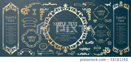 Elegant frame design antique luxury vintage 58181268