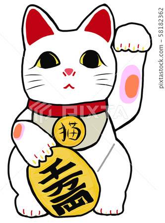 Maneki Neko cute beckoning cat 58182362
