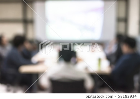 Blur office meeting background business people working group in discussion boardroom 58182934
