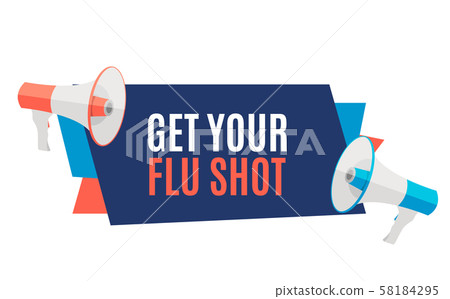 Get Your Flu Shot Vaccination concept flat Get Your Flu Shot Vaccination concept flat 58184295