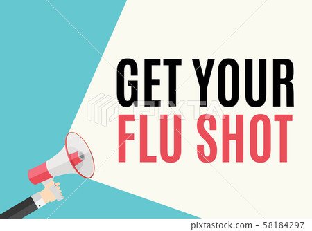Get Your Flu Shot Vaccination concept flat Get Your Flu Shot Vaccination concept flat 58184297