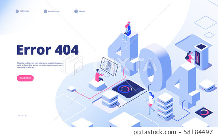404 isometric page. Not working error lost not found 404 sign problem landing vector design 404 isometric page. Not working error lost not found 404 sign problem landing vector design 58184497
