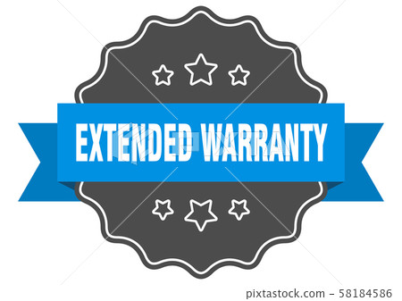 Extended Warranty Blue Label. Extended Warranty - Stock Illustration ...