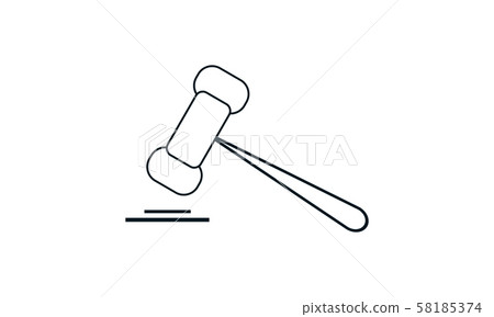 Auctions, crime, hammer, judges, law, wood hammer icon vector illustration. Can be used web and mobile apps. Auctions, crime, hammer, judges, law, wood hammer icon vector illustration. Can be used web and mobile apps. 58185374