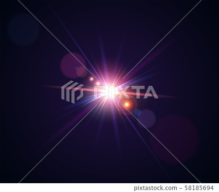 Light Effects. Realistic Lens Flare With Bokeh - Stock Illustration  [58185694] - Pixta