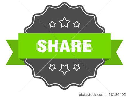share isolated seal. share green label. share share isolated seal. share green label. share 58186405