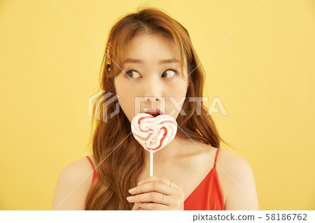 人像系列美女彩背 58186762