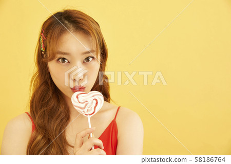 人像系列美女彩背 58186764