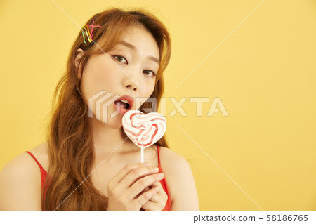 人像系列美女彩背 58186765