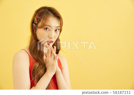 人像系列美女彩背 人像系列美女彩背 58187151