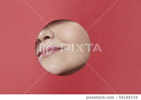 Woman paper art 58188159