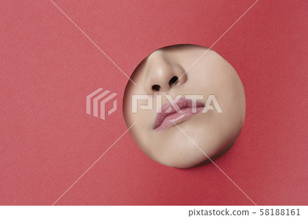 Woman paper art 58188161