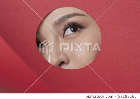 Woman paper art 58188163