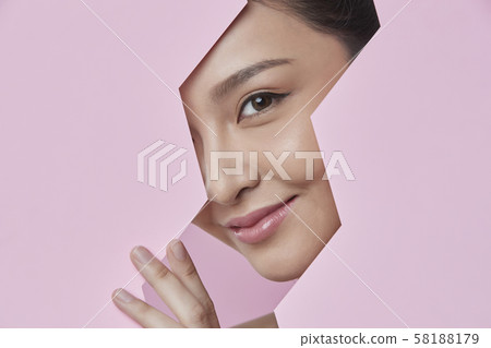 Woman paper art 58188179