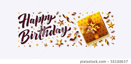 Happy Birthday Illustration Poster And Cards Stock Illustration 58188637 Pixta