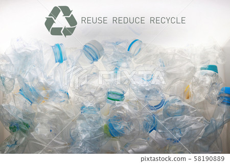 Pile of used PET bottles for recycle 9 Pile of used PET bottles for recycle 9 58190889