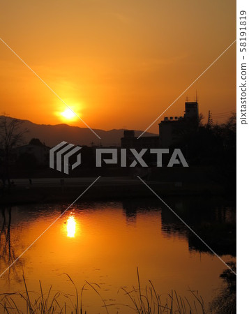 野間大池（黃昏） 58191819