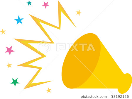 Megaphone cheering sale bargain vector 58192126