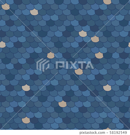 Abstract seamless pattern. Stylised roof shingles. Abstract seamless pattern. Stylised roof shingles. 58192549