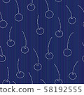 Sashiko. Abstract seamless texture. Kimono pattern 58192555