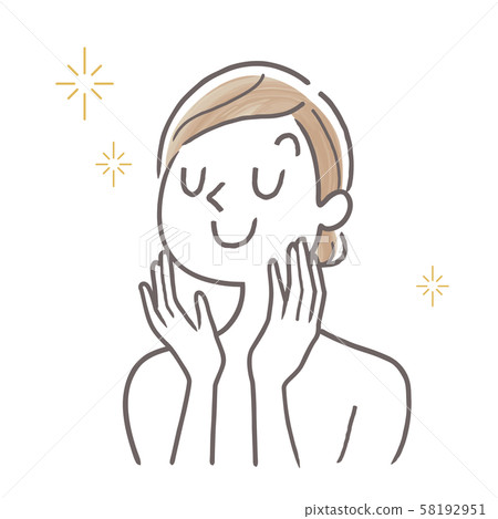 插圖素材 美容 護膚 插圖素材 圖庫