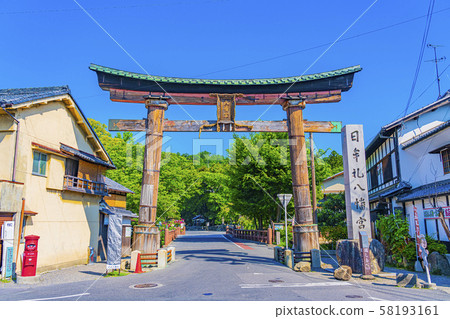 Shiga Nikko Hachimangu Shrine Torii 58193161