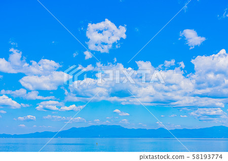 滋賀縣琵琶湖湖西風景 58193774