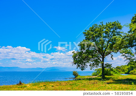 滋賀縣琵琶湖湖西風景 58193854
