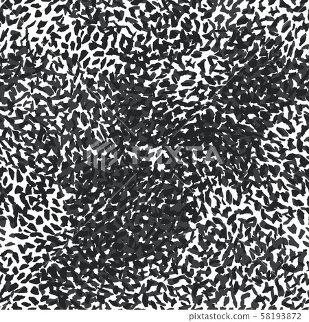 Abstract animal fur seamless pattern on white 58193872