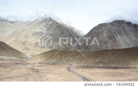 Mountain road in Ladakh, North of India 58194082