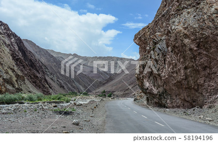Mountain road in Ladakh, North of India Mountain road in Ladakh, North of India 58194196