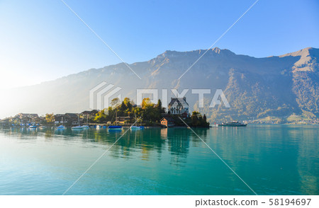 Beautiful scenery of Lake Brienz, Switzerland Beautiful scenery of Lake Brienz, Switzerland 58194697