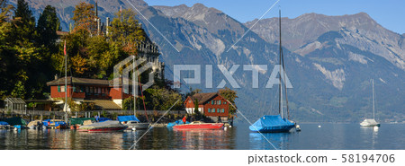 Beautiful scenery of Lake Brienz, Switzerland Beautiful scenery of Lake Brienz, Switzerland 58194706