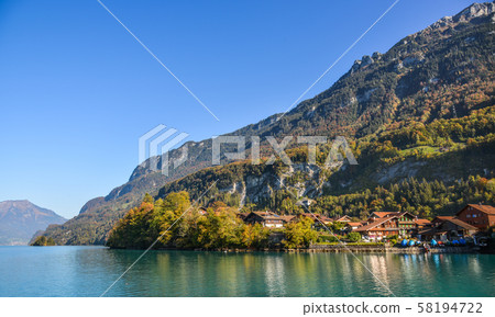 Beautiful scenery of Lake Brienz, Switzerland 58194722