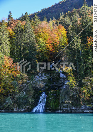 Beautiful scenery of Lake Brienz, Switzerland 58194737