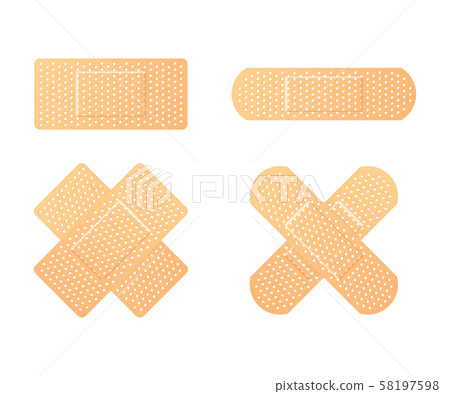 Elastic medical plasters. Adhesive bandage, called 58197598