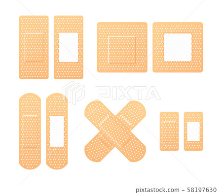 Elastic medical plasters. Adhesive bandage, called Elastic medical plasters. Adhesive bandage, called 58197630