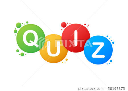 Quiz Logo With Speech Bubble Symbols Concept Of Stock Illustration