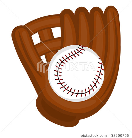 Baseball glove with a ball Baseball glove with a ball 58200766
