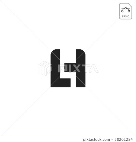 initial LH logo design or icon vector isolated initial LH logo design or icon vector isolated 58201284