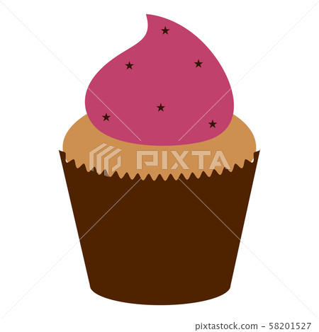 Isolated cupcake image Isolated cupcake image 58201527