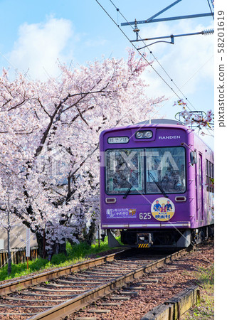 Kyoto, Randen (Sakura Tunnel) Kyoto, Randen (Sakura Tunnel) 58201619