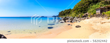 Kozuko Beach Panorama [Goto City, Nagasaki Prefecture] 58202442