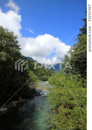 Azusi River in Kamikochi 58202467