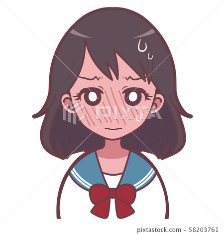 一個害羞的女孩 一個害羞的女孩 58203761