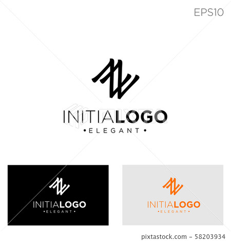 monogram initial n, nn, n logo template black monogram initial n, nn, n logo template black 58203934